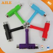 High Quality Colorful Multifunctional Longboard Skateboard T Tool For loaded longboard